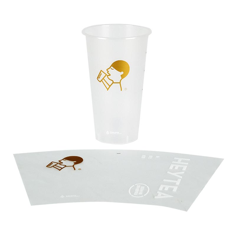 Boba Cup spuitgieten in mallabel