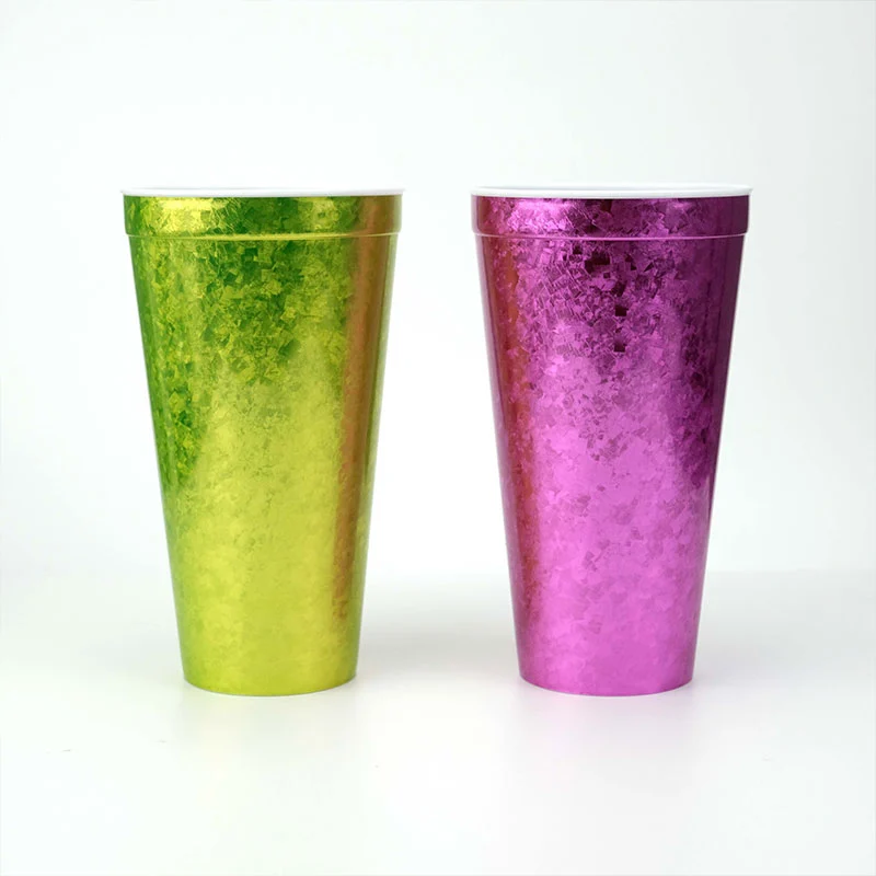 IJsbloemlaserbeker met titaniumlook